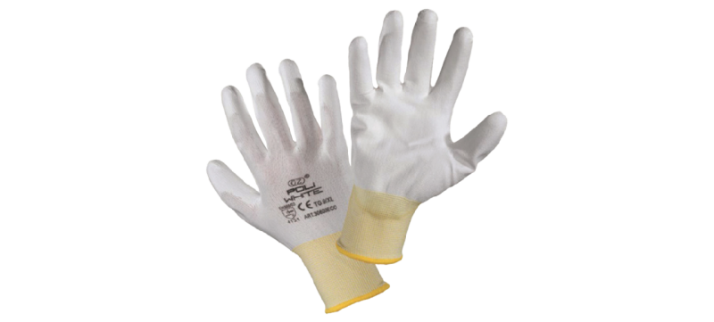 Guanti in poliuretano bianco 30800 ECO AB29 E