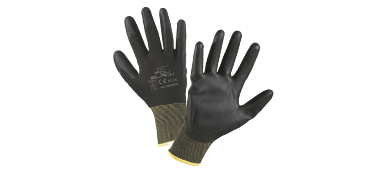 Guanto in poliuretano nero 30800 ECO AB30 E