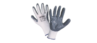 Guanti in poliestere/cotone spalmati in nitrile grigio AB37 ECO