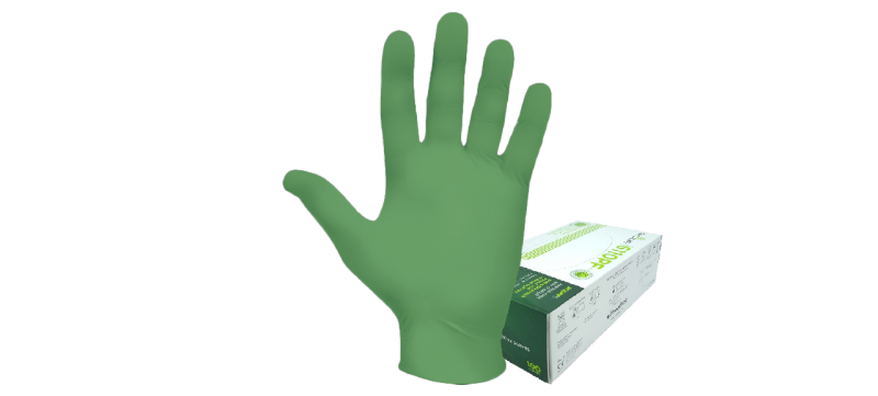 Guanto Showa 6110PF nitrile verde