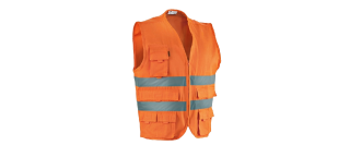 Gilet multitasche alta visibilità Mercurio AB324